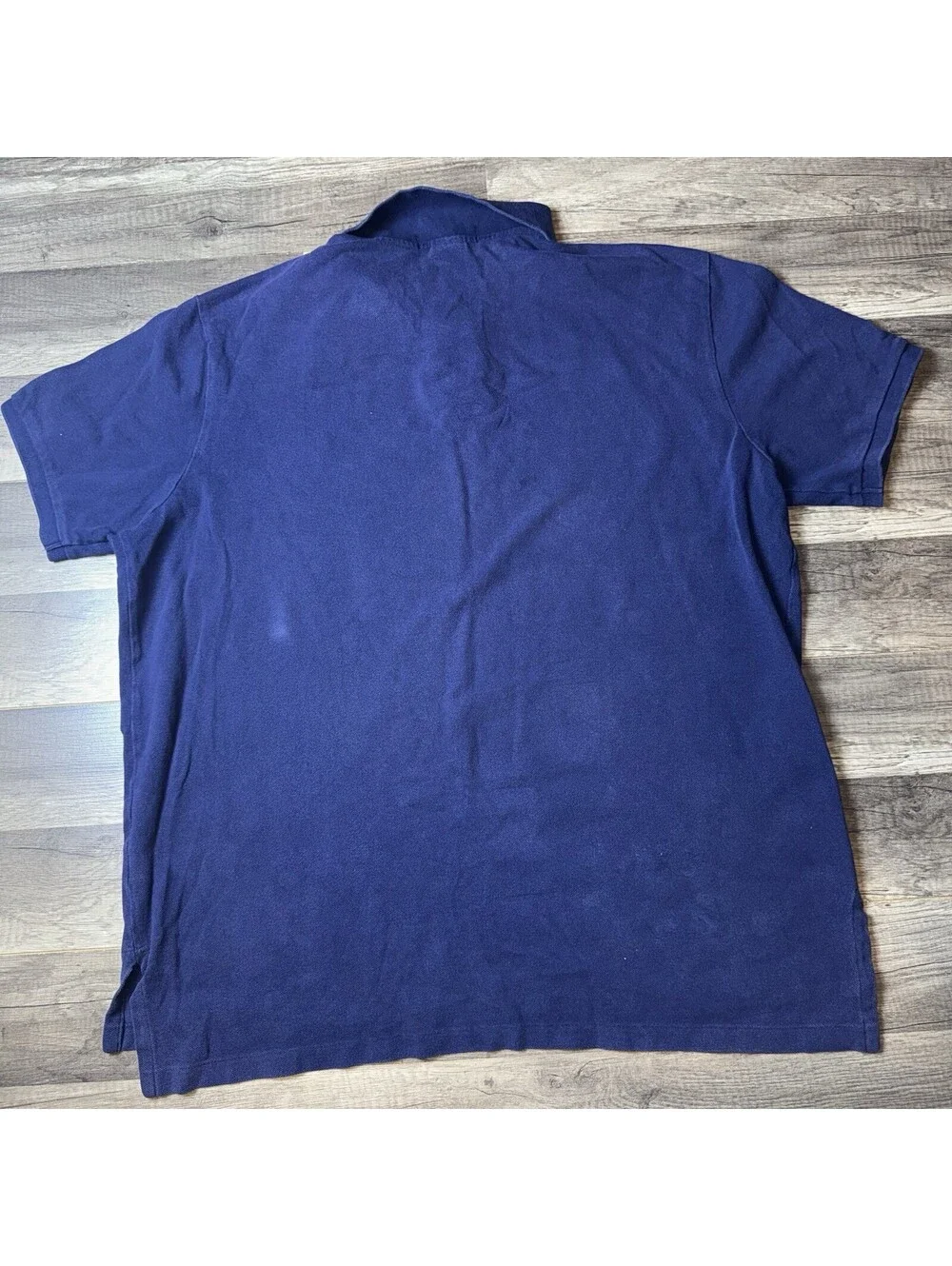 Men’s Vintage Ralph Lauren Polo Shirt, Custom Fit, Navy Blue, 2XL